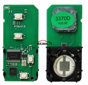 Lonsdor smart key PCB board number FT20 0140D 433.92mhz with 4D chip