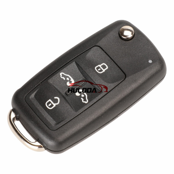4 Button flip Folding Remote Car Key Shell For VW Polo Jetta Golf MK6 Tiguan Touareg 202AD 202H 202Q