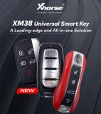 For Xhorse XM38  Universal Smart Key XSPS01EN  Porsche  Smart Key 4D 8A 4A All in One with Key Shell