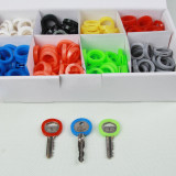 House key cover ,Keychain Key ID Label Tags  Key Rings  500pcs/lot，Color random