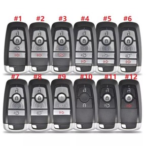 For Ford 3+1 button remote key shell with blade