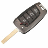 For Hyundai 3/4 Button Flip Remote Car Key shell  for Accent 2018 2019 95430-J0500