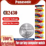Original Panasonic CR2430 car battery Lithium Battery 3V Button Battery