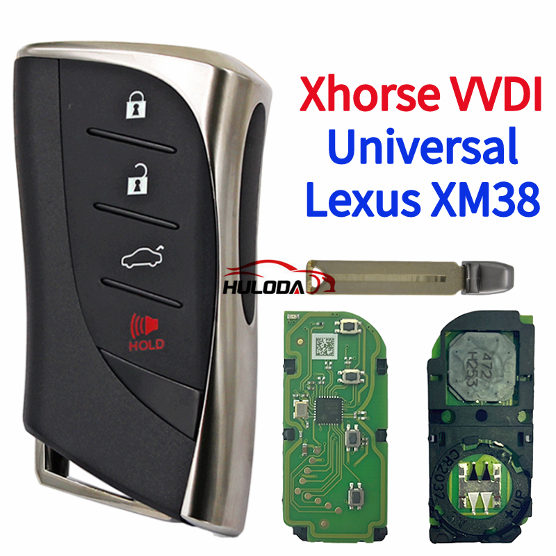 10x Xhorse Universal Smart Remote Key For Chrysler Style XSCH01EN | XM38 4 Button With Trunk Release