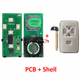Lonsdor FT22-0780D/S0780D Board 0780 Keyless Go Remote Smart Car Key PCB 433.92Mhz with 4D Chip for Suabru Outback Legacy