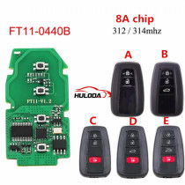 Lonsdor FT02 PH0440B Update Version of FT11-H0410C 312/314/433.58/434.42Mhz For Toyota RAV4 Avalon Frequency Switchable 8A Chip