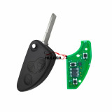 For Alfa Romeo Remote with SIP22 Blade 3 Button Flip Car Key 433MHZ ID48 Chip   FCCID： 147 156 166 GT