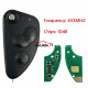 For Alfa Romeo Remote with SIP22 Blade 3 Button Flip Car Key 433MHZ ID48 Chip   FCCID： 147 156 166 GT