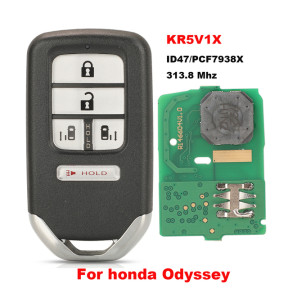 313.8/433Mhz Smart Car Key For Honda 5 button Odyssey Clarity Fit Jazz Xrv Venzel Accord New inspire KR5V1X KR5V2X CWTWB1G0090