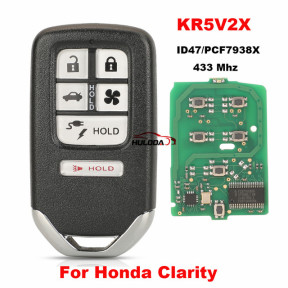 313.8/433Mhz Smart Car Key For Honda 4 button Odyssey Clarity Fit Jazz Xrv Venzel Accord New inspire KR5V1X KR5V2X CWTWB1G0090