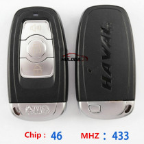 Car Smart Remote Key 433Mhz for Great Wall GWM Haval H6 F7 F5 H7 H8 H9 Jolion H2 H2S Poer F7X Car Keyless Intelligent Remote Key