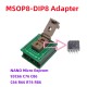 NANO Micro 93C66 C76 C86 R66 R76 R86 3*3mm Chip EEPROM Adaptor Socket MSOP8 to DIP8 For UPA USB Iprog+ VVDI Prog