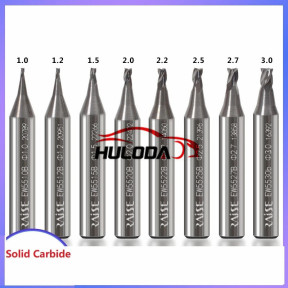 Raise Best Quality Carbide Steel End Milling Cutters For Key Machine Drill Bit 1.0 1.2 1.5 2.0 2.2 2.5 2.7 3.0 Locksmith Tools