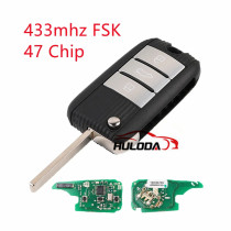 Original for Roewe RX3 RX5 RX8 Folding Remote Control Key 433mhz PCF7961 Chip ID47 Chip Intelligent Remote Key