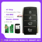 Original 47 Chip 433Mhz 4 Button Smart Keyless Genuine Hyundai Replacement Remote Car Key FCCID 95440G9000 Genesis G70 CN020082
