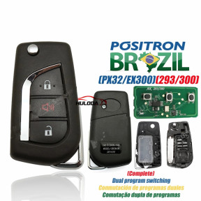 Positron Flex For Toyota Remote Car Key With Logo High-Quality Alarm System Double Program PX32 EX300 293 330 360
