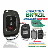 For Hyundai Positron Flex High-Quality Remote Key Alarm System, - Double Program PX32 EX300 330 360 AKBPCP094 
