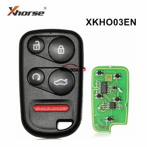 XHORSE XKHO03EN Universal Wire Remote Key Fob for VVDI Key Tool With Remote Start & Trunk Button for VVDI2 Key Tool