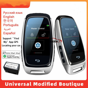 Korean/English CF920 Modified Universal Smart LCD Key Comfortable Entry Auto Lock Keyless Go For Audi/Ford/Mazda/Toyota/Porsche