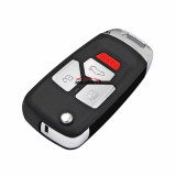 XHORSE VVDI for Audi Style Universal Flip Remote Key With 3+1 Button  Wireless XKAU02EN