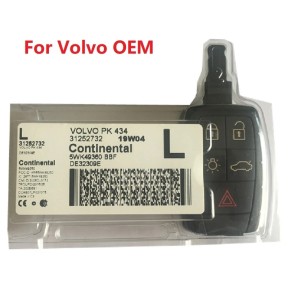 For VOLVO 1252732 5WK49360 BBF Original Smart Key 5 Button 48 Chip Factory OEM Key FOB keyless go