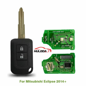 Original 2 Buttons For Mitsubishi Eclipse 2014+ Remote Key P/N J166E 6370C134 HITAG3 ID47 Chip 433MHz Blade MIT11R