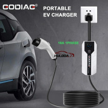GODIAG EV Charger Portable US Standard 110V/220V dual Voltage Modes Compatible with J1772 Electric Vehicles