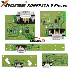 Xhorse XDNPP3CH 6 Pieces for Honda/Hyundai/Kia Solder Free Adapters for Mini Prog and Key Tool Plus