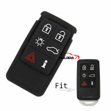 5 6 Button Smart Key Pad Replacement Silicone Car Key Case Repair Rubber Mat for Volvo S60 V60 S70 V70 XC60 XC70