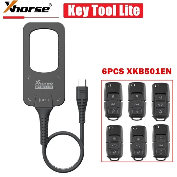 In Stock Xhorse VVDI BEE Key Tool Lite Can Generate Transponder Remote Frequency Detection Can Get 6Pcs B5 Remotes as a Gift
