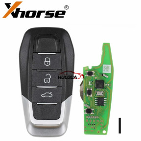 Xhorse XKFEF5EN VVDI Universal Remote Key FA.LL Type Wire Folding Key 3 Buttons Bright Black