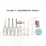 Professional locksmith disassembly and assembly lock cylinder unlocking tool training 5-piece set QS100 lock unlocker