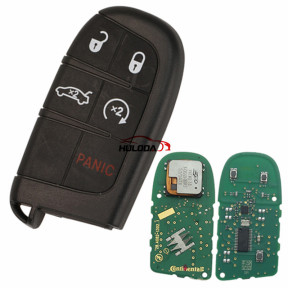 Original For Dodge 4+1 button remote key with  PCF7953 46chip 433mhz
