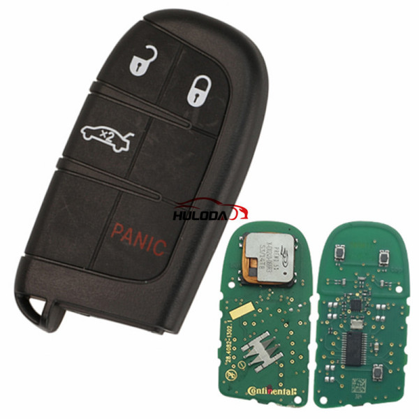 Original For Dodge 4+1 button remote key with  PCF7953 46chip 433mhz