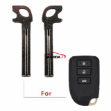 For Toyota Emergency Key used for Yaris Yarisl Verso Vios Smart car key Shell