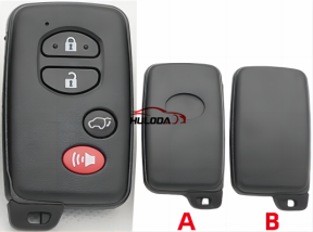 For Toyota 3+1 button remote key shell (round button)