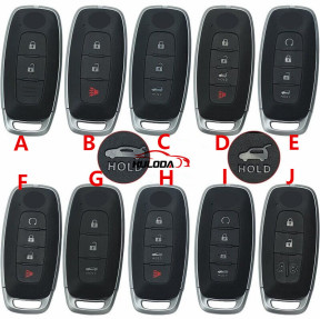 For Nissan Teana Smart Remote Smart Key shell Multiple styles to choose from
