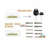 2M2 Magic Tank key blade Super Key Blank S T L series 20/60pcs for 2M2 Magic Tank key cutting machine