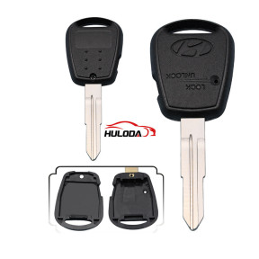 For Hyundai 1 button remote key blank with logo