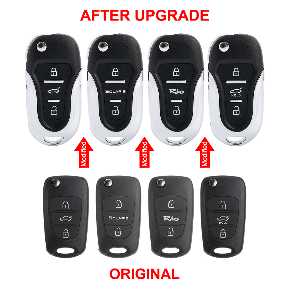 Kia Picanto Key Shell Modified Remote Car Key Shell For Hyundai I30 IX35 I35 Accent Kia Rio 3 ...