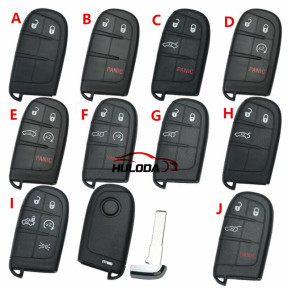 For Fiat 500  500X 500L flip remote key blank with SIP22 blade,Please select the button you need with logo