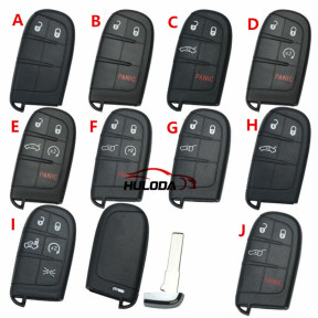 For Fiat 500  500X 500L flip remote key blank with SIP22 blade,Please select the button you need without logo