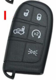 For Fiat 500  500X 500L flip remote key blank with SIP22 blade,Please select the button you need without logo