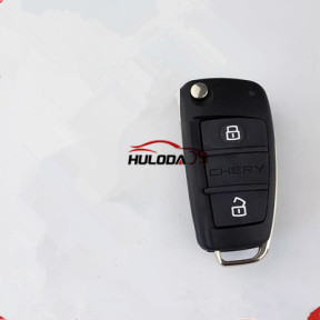 For Chery Tiggo 3 Fob Key Blank Cover and 2 Button Replacement Flip Folding Remote Key Case Shell