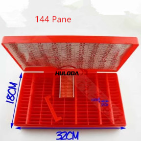 Super large 210 red car key embryo sorting box 144 cells medium 112 cells small blue sorting box