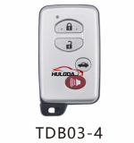 KEYDIY TDB03 Remote Smart key for Toyota with 4D chip ,Support Models 4D,Compatible with 40bit and 80bit