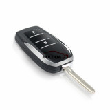 For Toyota Levin Camry Reiz Highlander Coroll Modified 2 Button Flip Folding Remote Key Shell With Uncut TOY43 Blade