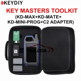 KEYDIY Key Masters Toolkit Include KD-MAX Key Programmer KD-MATE and KD PROG MINI+C2 Adpater Auto Tool Package