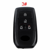 For Toyota 2/3/4/5/6 button key shell  used for VVDI toyota remote key and KEYDIY TB01 remote