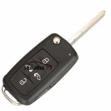 For Volkswagen Sharan Multivan Caravelle 5K0837202AD/7N0837202F HU66 Blade 5 button 315/433MHZ ID48 Chip Flip Remote Key